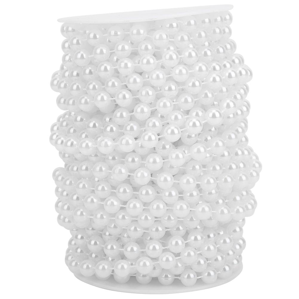 Șir de Mărgele Perle 10mm 20m ABS Mărgele Perle Faux Accesorii Vestimentare pentru DIY Decorare Uși