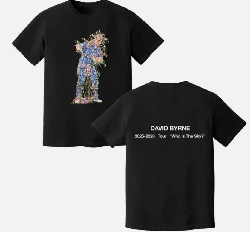 David Byrne Who Is the Sky Tour 2026-2026 T-shirtrt shirt XXXL