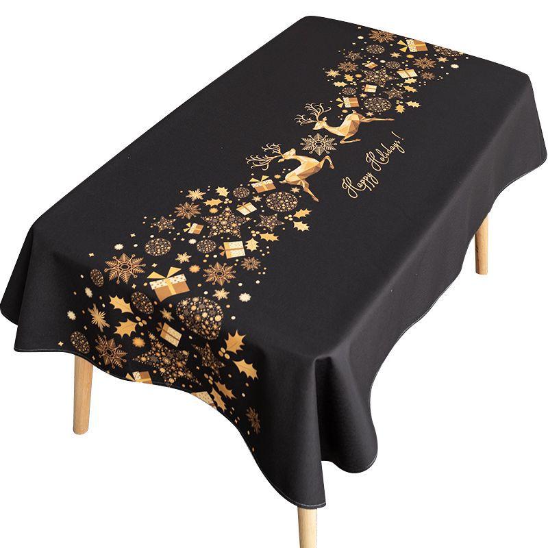 Nappe de Noël imperméable, anti-brûlure et anti-huile, nappe sans lavage, tapis de table, tapis de table basse, nappe