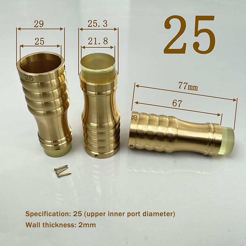 1PCS 10/16/18/20/25 Brass Cane Crutch Tip With Anti-Skid Rubber Pad For Hiking Pole Chair Leg Feet Replacement