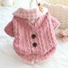 Dog Clothes Autumn and Winter Shirts Sweaters Fake Two Piece Plush Warm Cotton Clothes Small Dog Pet Supplies