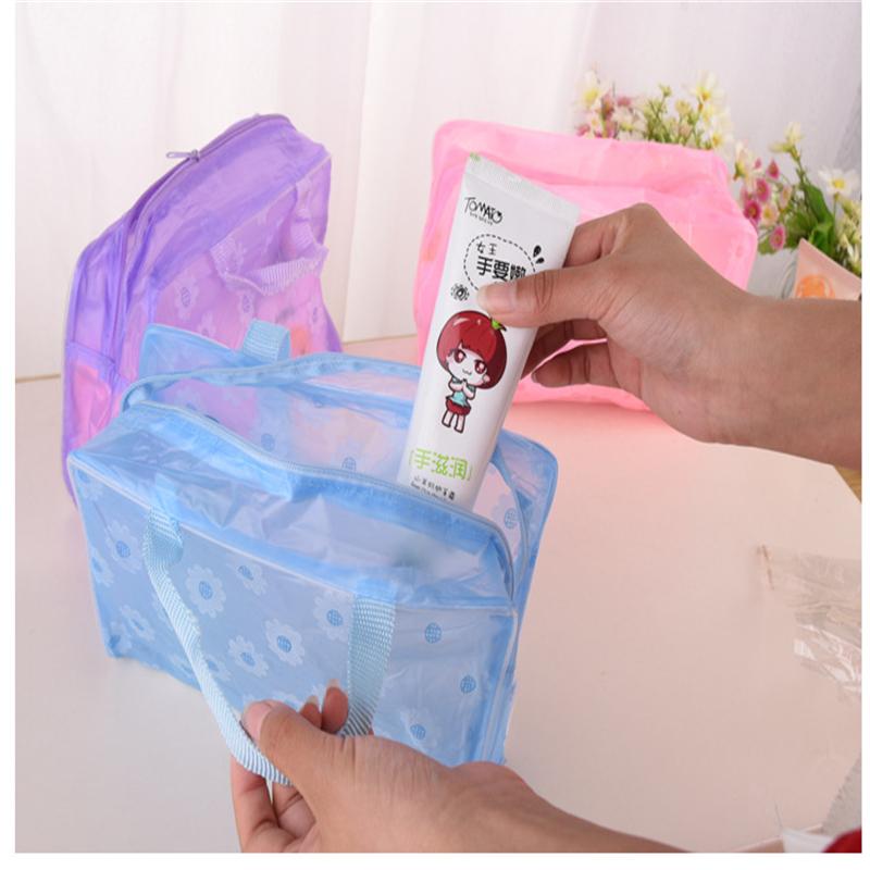 1-5pcs Waterproof Cosmetic Bag Travel Folding Toiletry Handbag Large Capacity Wash Toothbrush Storage Organizer Portable Bags