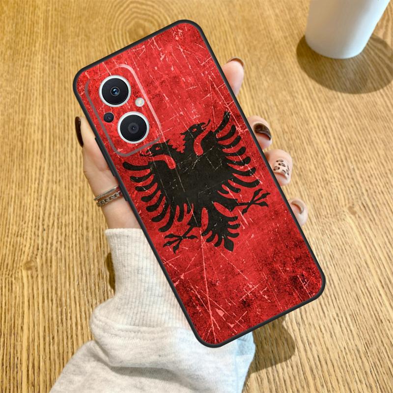 

Albanian Flag Funda For OPPO Reno 13 F 14F 12F 11F 8T 7 8 Lite 10 11 12 14 OPPO Find X5 X6 X8 X9 Pro Case OPPO Reno13 Pro