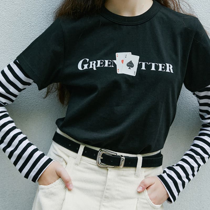 

GREENBUTTER Cow Leather Western Belt (Black) FREE