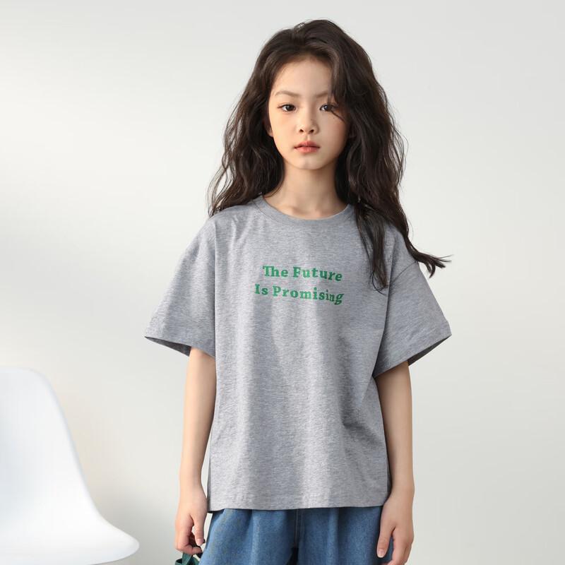 LUSON Girls' 2025 Summer Anti-Stain & Breathable Short-Sleeve T-Shirt