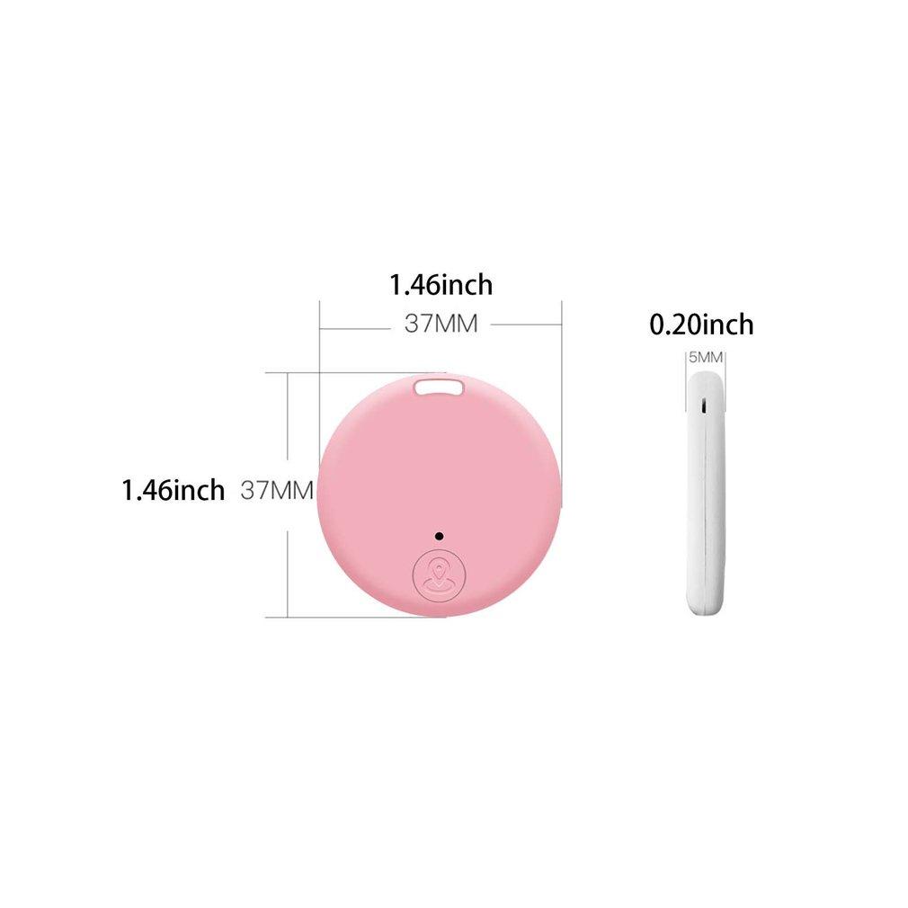 

Hot Mini Wireless Bluetooth GPS Tracker Anti Lost Finder Tracker Smart Key Finder Alarm GPS Locator Positioning Wallet Pet Key рожевий