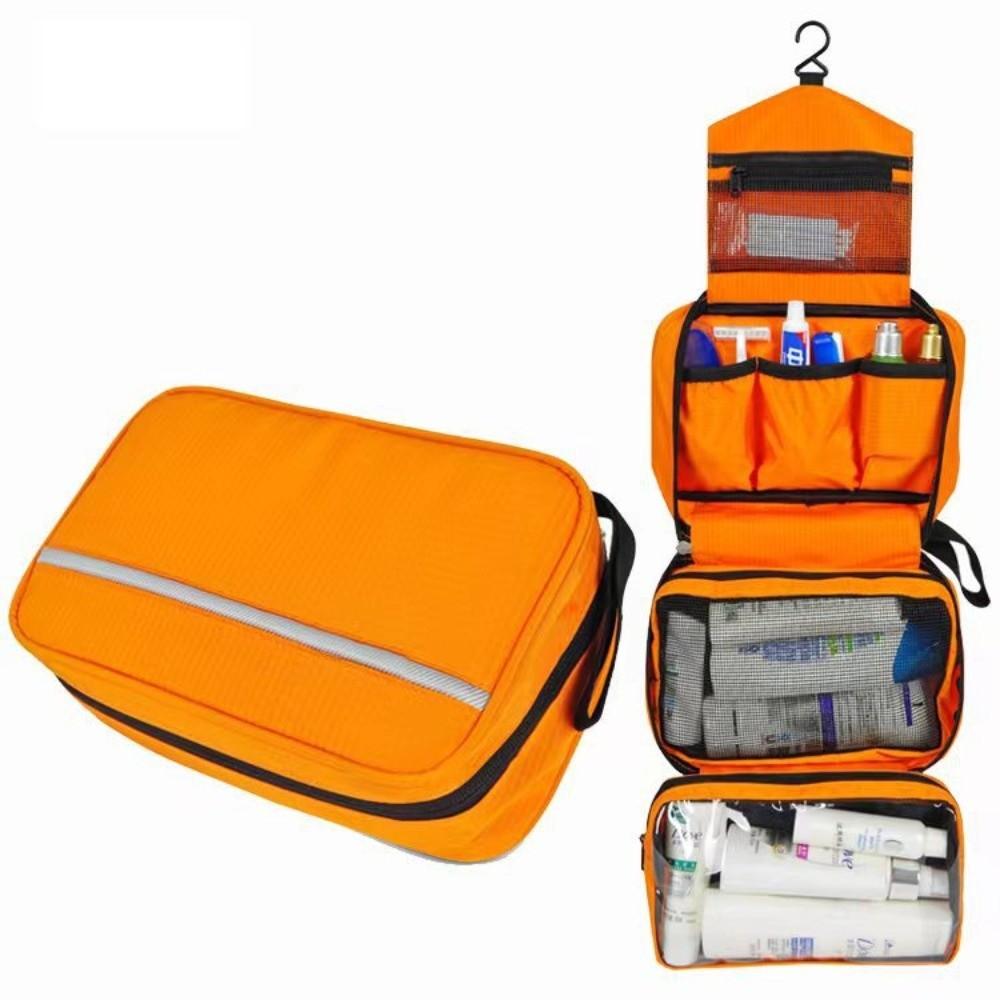 

Organizer Kit Hanging Toiletry Bag Wash Organizer Shower Bag Portable Makeup Bag Travel помаранчевий