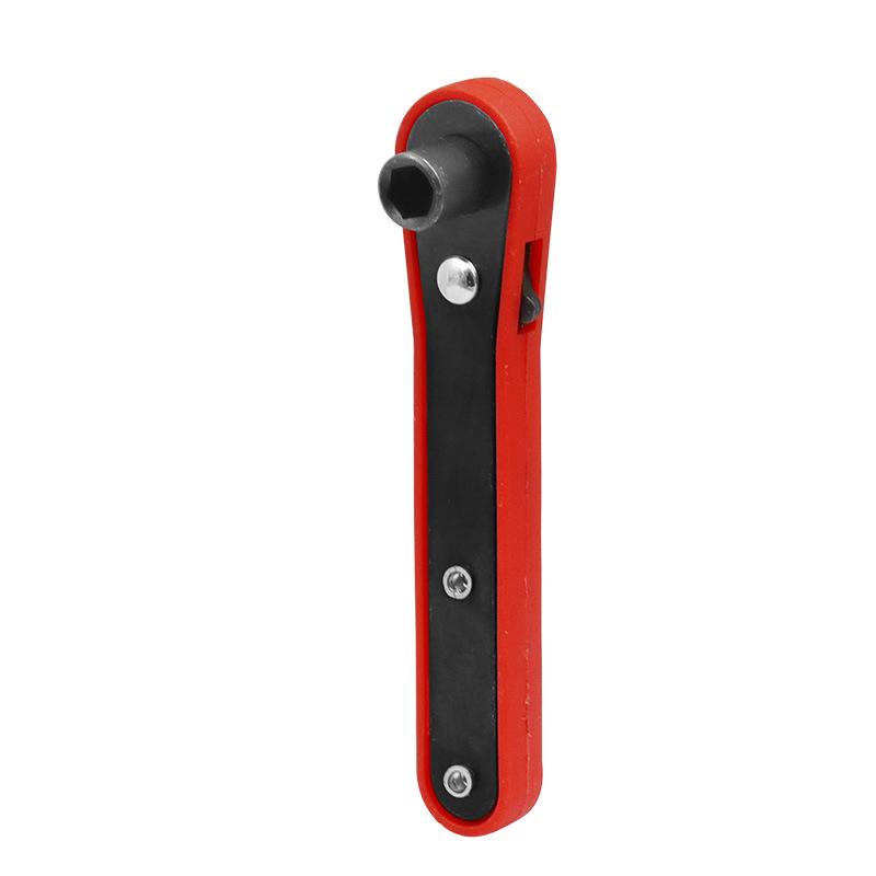 Magnetic Mini 36-Tooth Reversible Ratchet Wrench with Quick-Release Plastic Ring for Tight Spaces