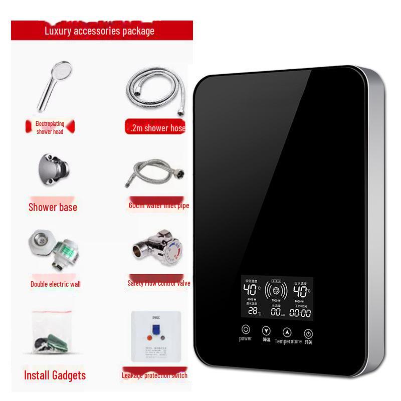 2025 Instant Electric Shower Water Heater - Compact & Fast-Heating for Home & Kitchen