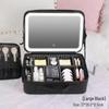 Large Capacity Detachable Makeup Bag with LED Mirror for Professional Use, Easy to Clean