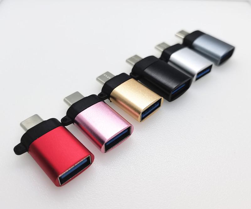 

Адаптер USB 3.0 Type-C на USB (мама) OTG для мобильных телефонов и флеш-накопителей красный