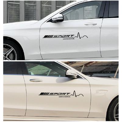 78X 11.5Cm Racing Vinyl Decal Stickers Car Door Stickers For W204 W205 C63 C117 W176 A45 Cla45
