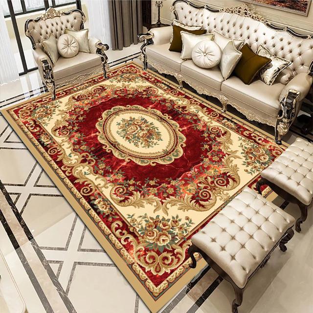 New Home Living Room Classical European Carpet Modern Bedroom Simple European Carpet Home Decoration Coffee Table Mat
