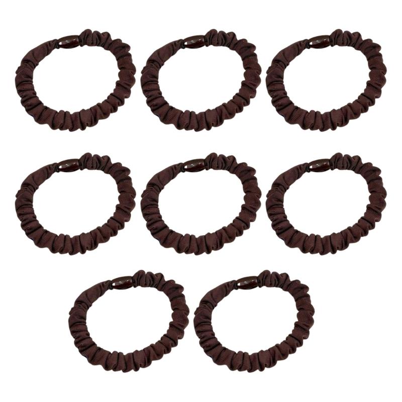 8PCs Stretchy Hair Scrunchies Nonslip Elastic HairBands Gentle Hairtie For Various Hair Type Updos Ponytail Holder