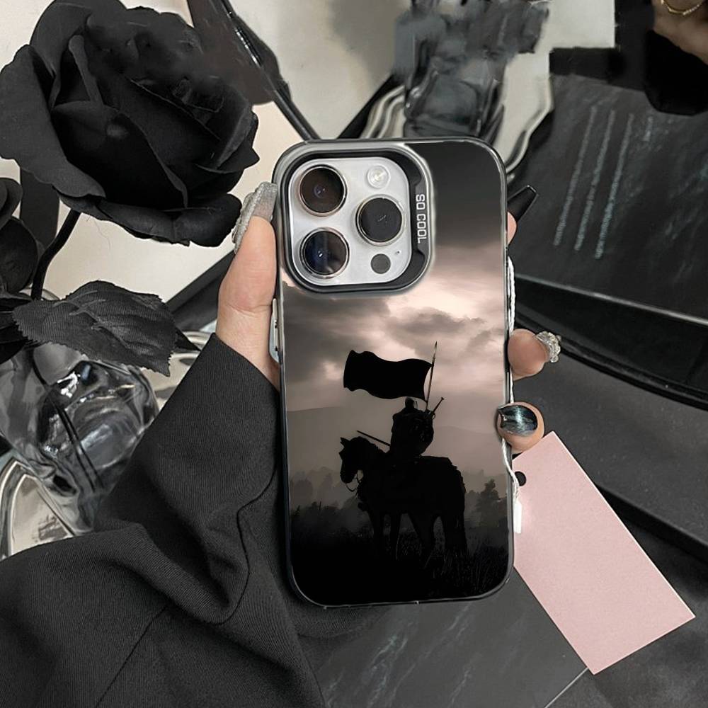 Anti-war U-Four Horsemen Apocalypse Phone Case For IPhone 16 17 15 14 12 13 Pro Max Black Color Shockproof Cover