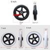 2Pcs 6/7/8inch Heavy Duty Wheelchair Front Caster Wheels Smooth Flexible Solid Tire Wheel Wheelchair Replacement DropShipping