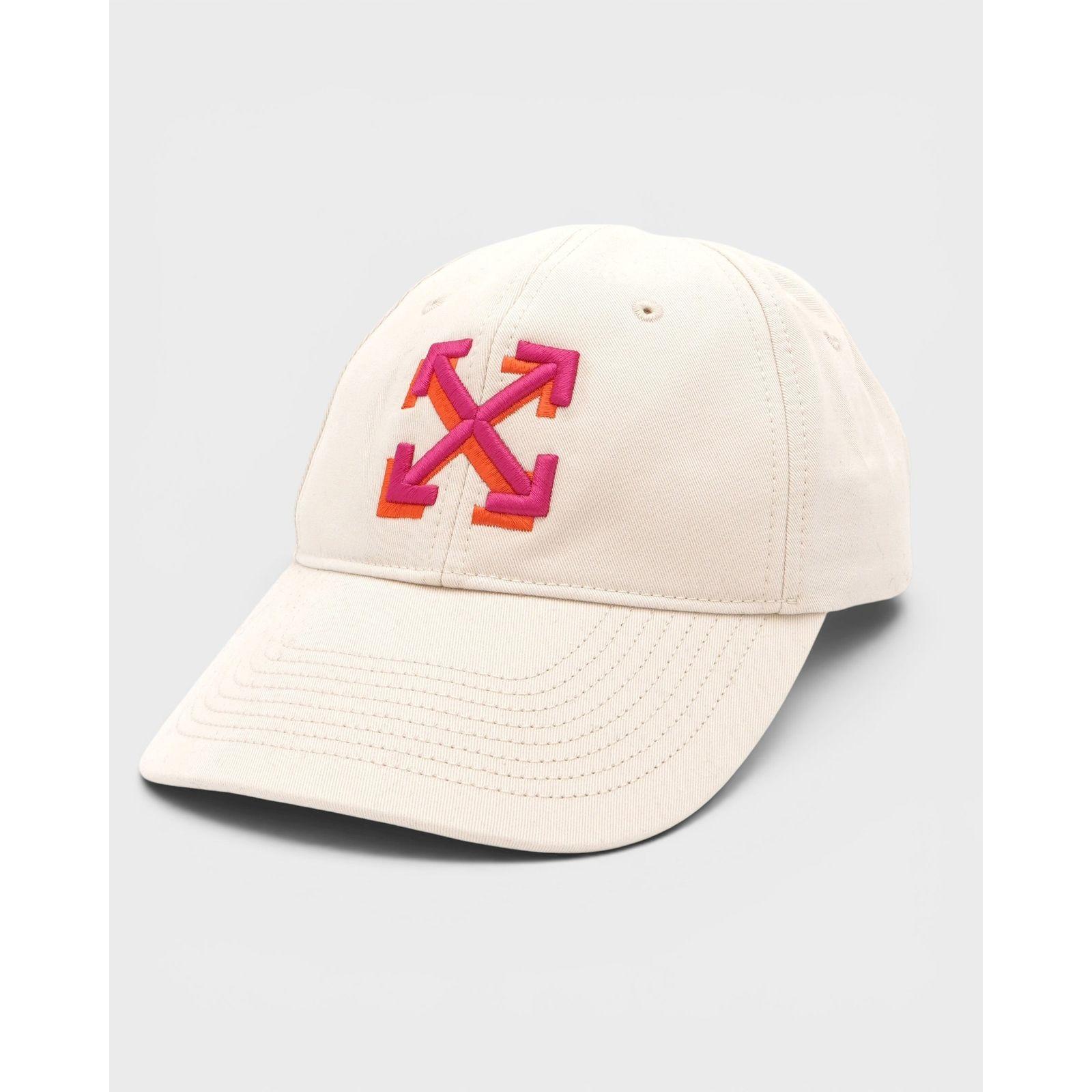 Used off white logo cap hat white