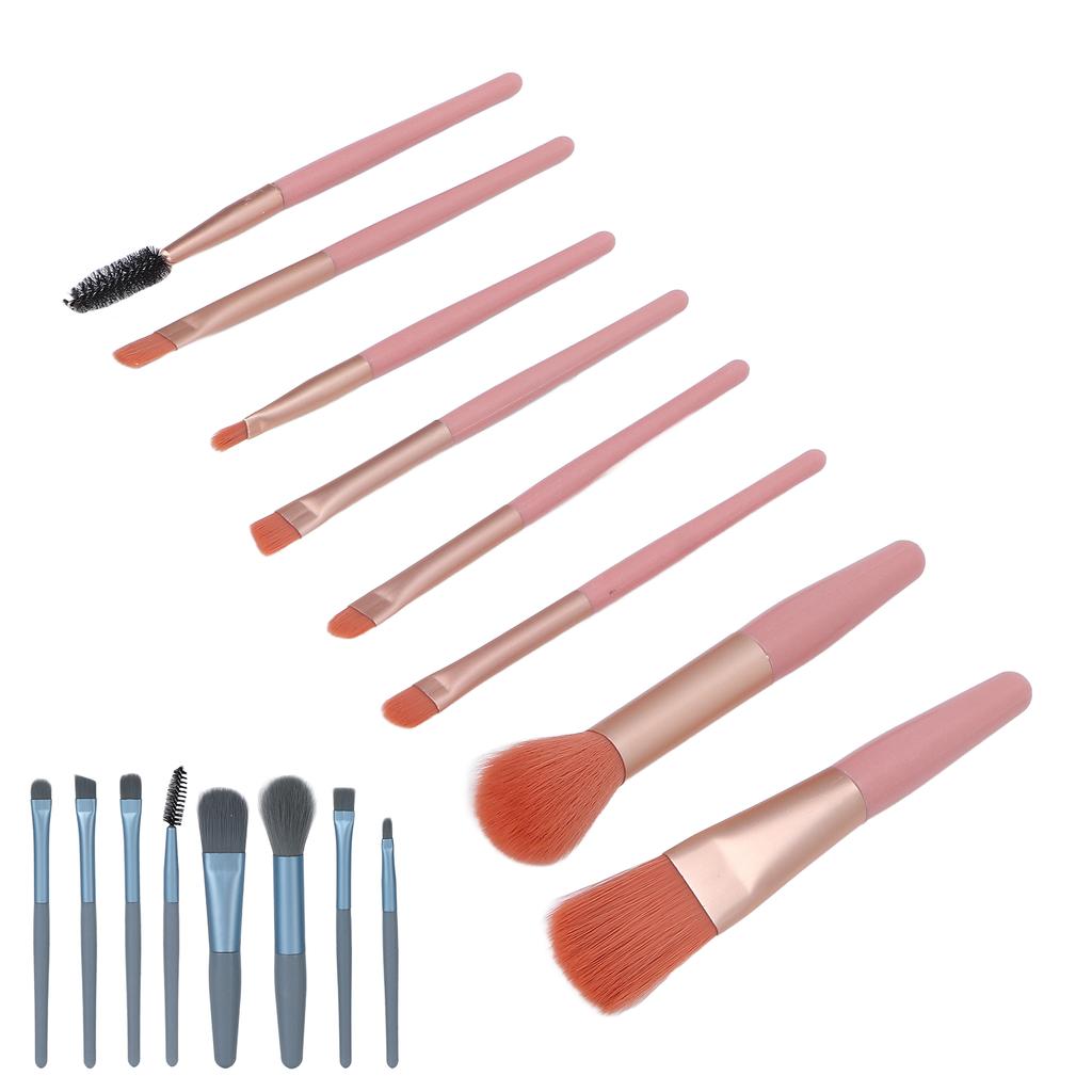 8pcs Makeup Brushes Set Portable Professional Cosmetic Blending Face Powder Brushes for Women Girls