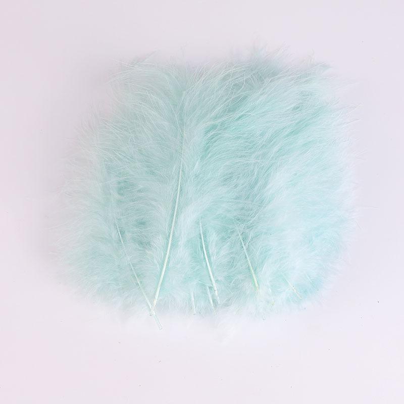 50Pcs Cross-Border Turkey Hairy Tail Plush Feather Colored Feather Dream Catcher Feather Light Bobo Ball Feather