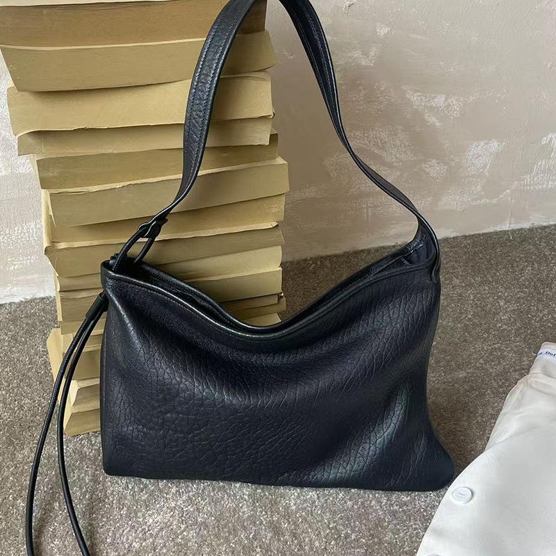 

High-end Underarm Bag Bubble Print Cowhide Women s Bag Single-shoulder Crossbody Bag One Size чорний