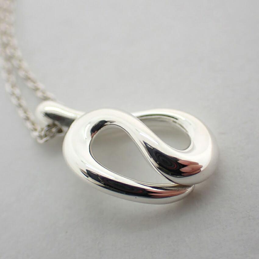 [Used] TIFFANY/Tiffany 925 Open Wave Pendant/Necklace/j9-1