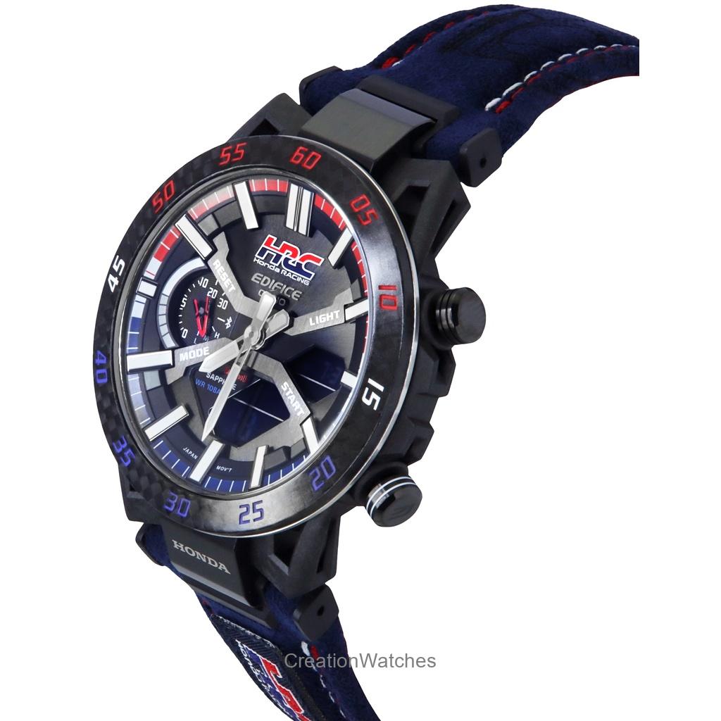 Casio Ceas de bărbați Edifice Analog Digital Honda Racing Collaboration Smartphone Link Cadran negru Solar ECB-2000HR-1A 100M