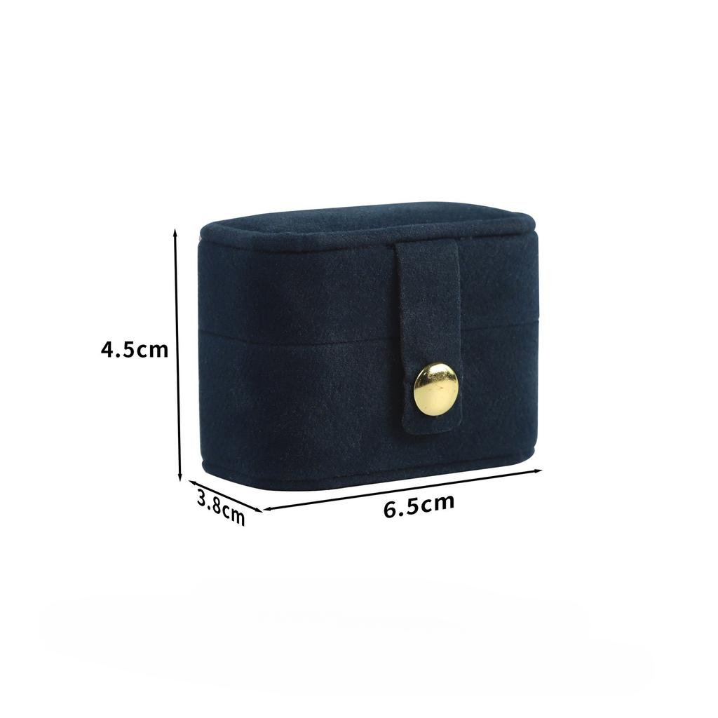 Ring Portable Small Jewelry Storage Box for Women Travel Simple Leather Ring Earrings Storage Box Organizer Display Gift Bag