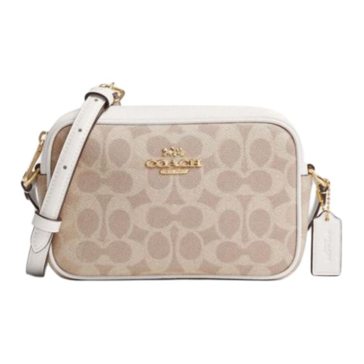 Coach Women Signature Canvas Crossbody Bag Lightweight Daily Purse CY752-IMXDM Basic Set (Bag+Dust Bag)