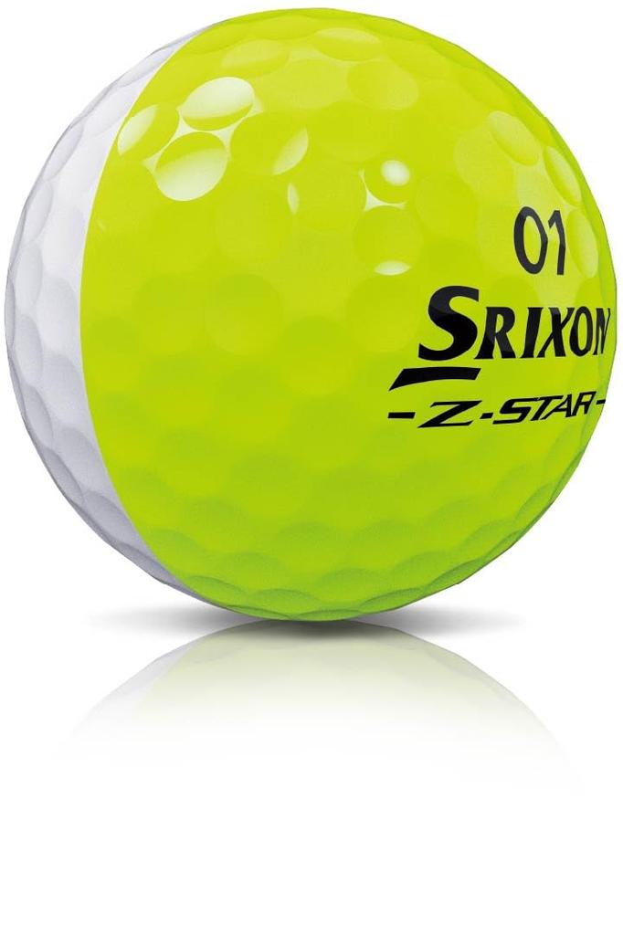 DUNLOP Srixon Divide Golf 2025 1 Dozen Z-Star Balls, Model, (12 Balls), White/Yellow