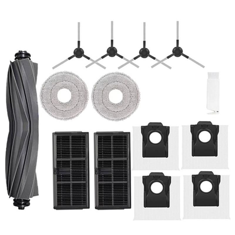 

A78E-For Dreame Mova E30 Ultra/Trouver E30 Ultra Main Brush Side Brush Hepa Filter Dust Bag Mop Pads Robot Vacuum Parts Cleaner