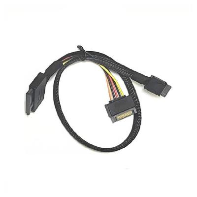 Oculink SFF8611 Male To SFF8639 Female Cable 50cm for Connecting U3 SSDs Drive
