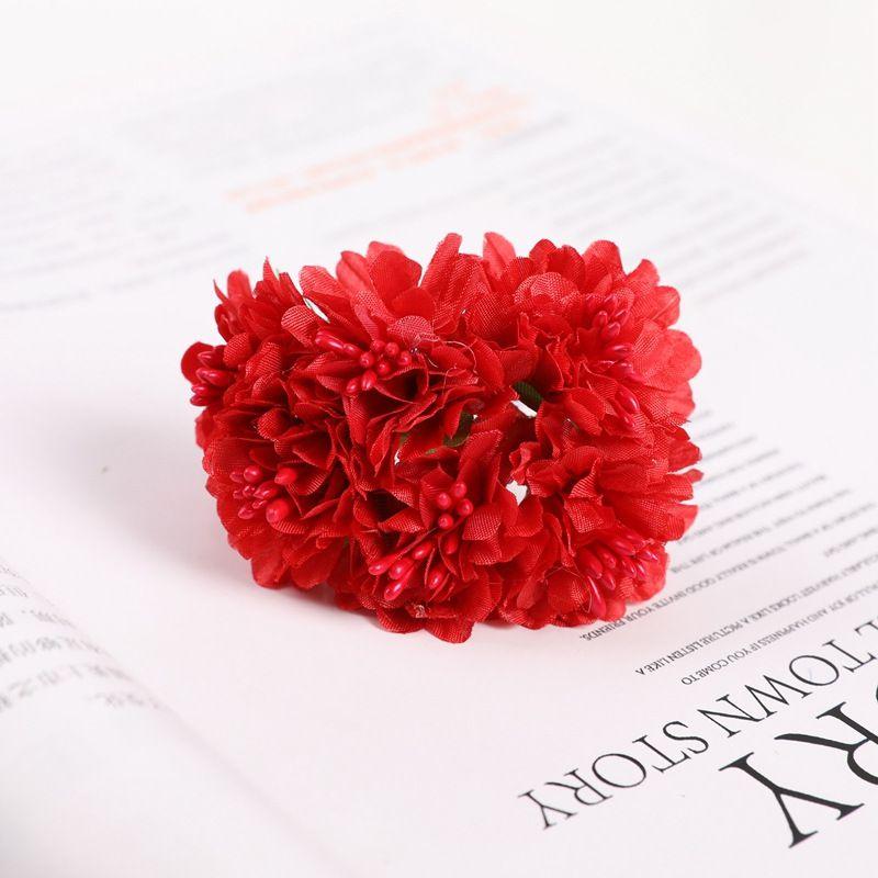 Mini Artificial Flowers Silk Carnation Bouquet Home Wedding Party Decor DIY Gift Wreath Decorations