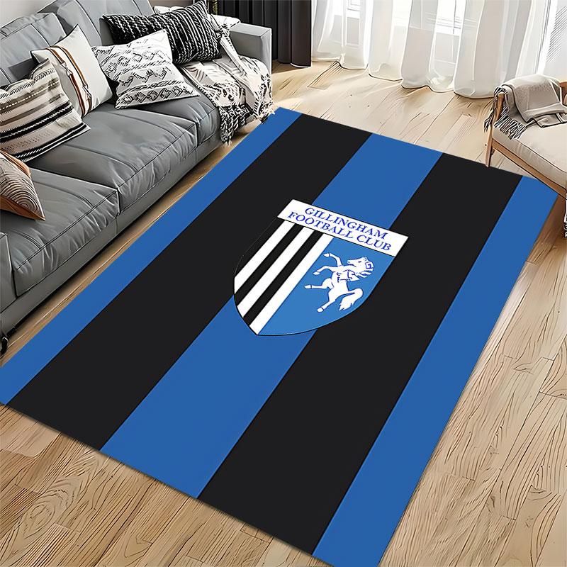 Gillingham FC Logo Carpet suitable as a non-slip mat for the living room or bedroom sofa