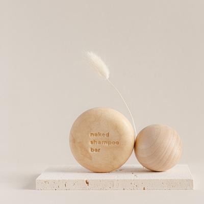 Selbstgemachte Bierhefe Houttuynia cordata leicht sauer natürlich nackte Shampoo-Bar 1+1, 2, 100ml