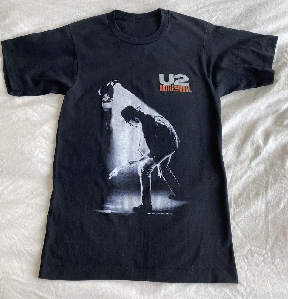 80s Rock Band U2 Rattle and Hum 1988 T Shirt Size S-5XL Reprint Unisex T-Shirt S