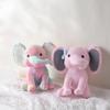Peluche Morbido Elefante 25cm/9.84in - Giocattolo di Peluche Carino Soffice Colorato (Più colori: Rosa/Blu/Viola/Arcobaleno) - Partire