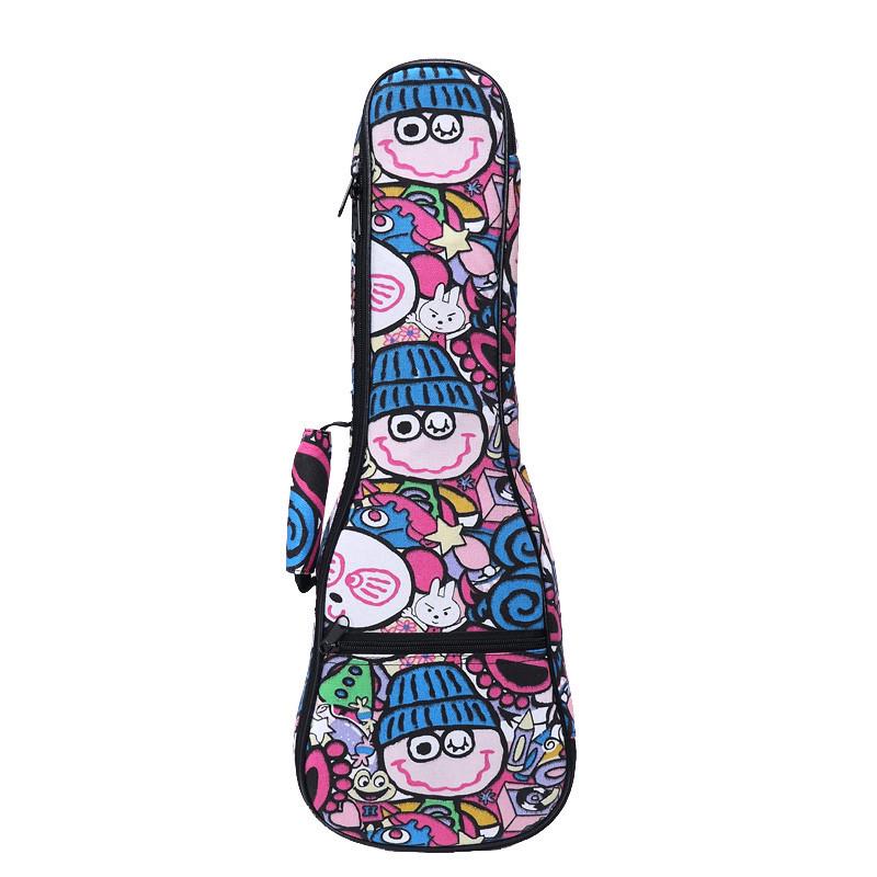 21" 23" 26" Ukulele Polstret Gigbag - Slitesterk Dobbel Skulder Ryggsekk