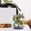 10CM Dragon Ball Z Cyan Dragon Handmade Figure DBZ Shenron Anime Collection Decoration Model Dolls Desk Ornament Birthday Gifts