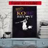 Kobe Personalized Name Round Diamond Painting Kit Diamond Embroidery Painting Rhinestones Mosaic Frameless Handwork Decoration Arts