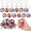 2/6/12 Pcs Soccer Keychain National Flags PVC Mini Cup Football Key Ring for Fans Party Favors Souvenir Gifts