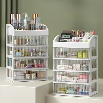 Caixa de armazenamento de mesa gaveta acessórios para o cabelo armazenamento multi-camada caixa de jóias cosméticos multifuncional organizador de jóias cosméticos