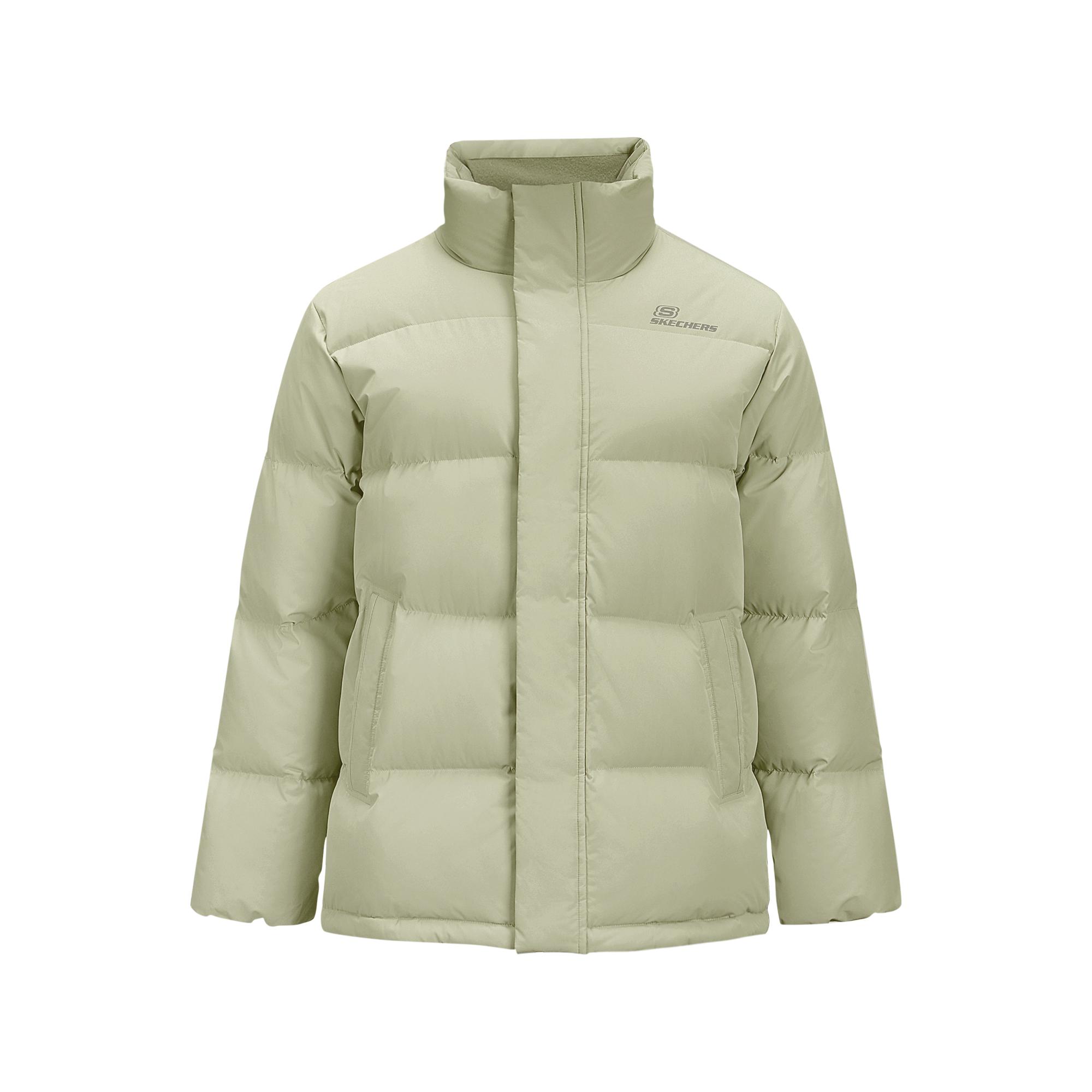 Skechers Teflon Three-Proof Duck Down Warm Short Down Jacket Unisex outerwear Olive L324U108-052V M