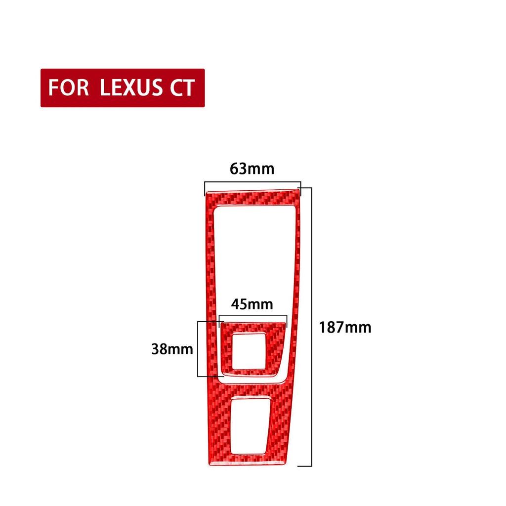 For Lexus CT 200h 2011 2012 2013 2014 2015 2016 2017 Accessories Carbon Fiber Interior Shift Panel Trim Sticker