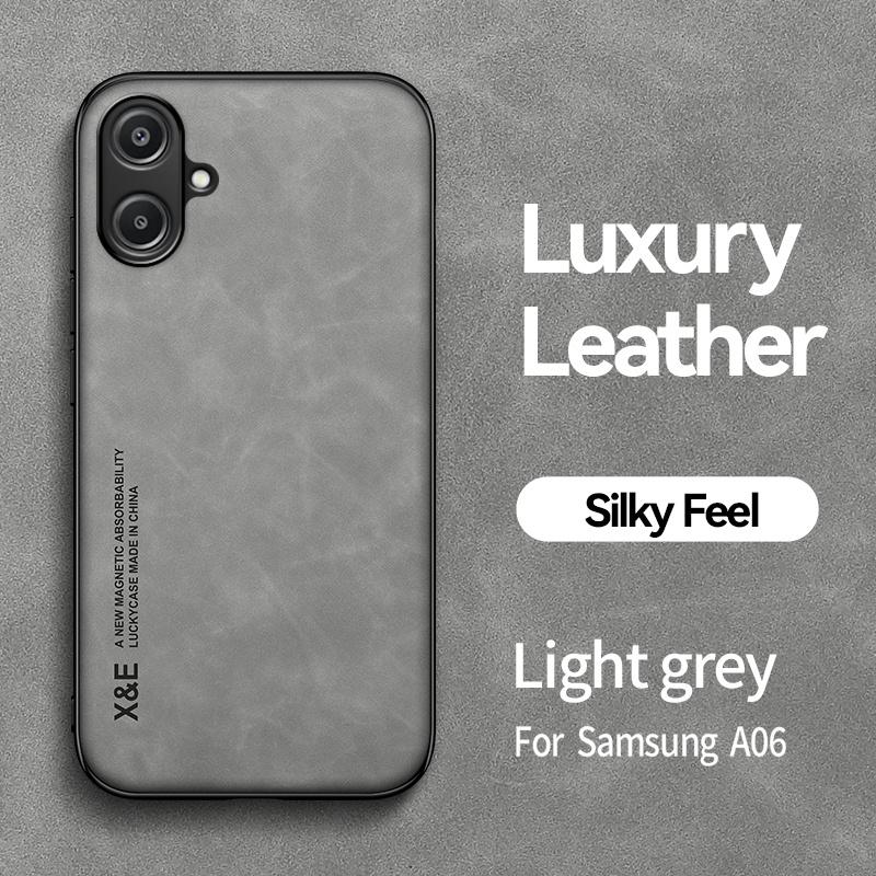 Funda For Samsung Galaxy A06 Case Leather Magnetic Silicone Shockproof Phone Case for Sumsung A06 A 06 GalaxyA06 6.7" Back Cover
