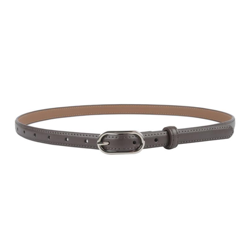 Slim Genuine Leather Women's Belt Belt Women's Style with Jeans Casual Pants Simple and Versatile Dress Decoration Summer