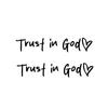 Faith-Inspired Rearview Mirror Makeup Mirror Decal