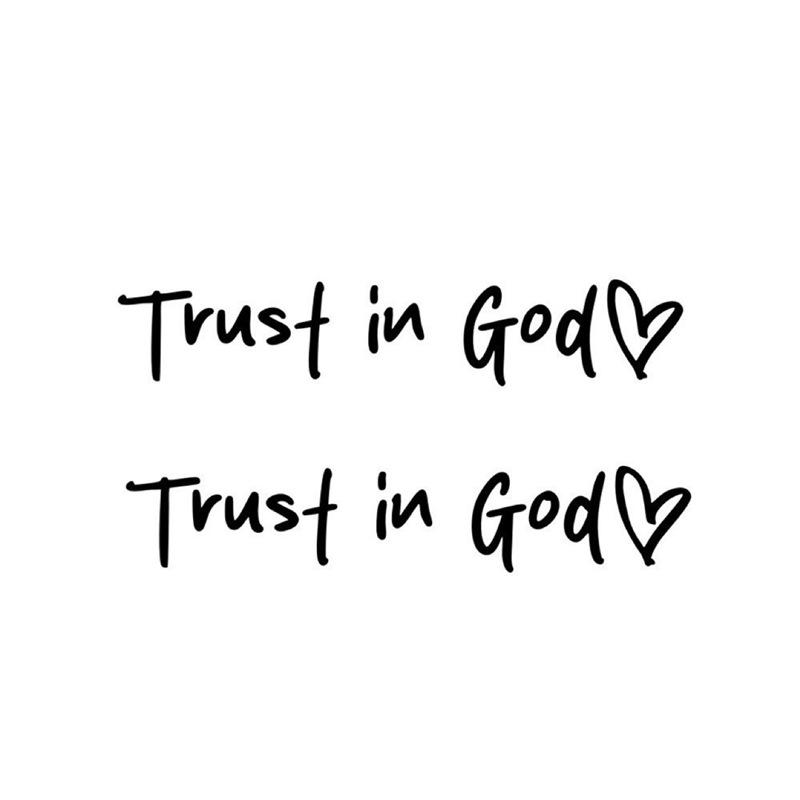 Faith-Inspired Rearview Mirror Makeup Mirror Decal