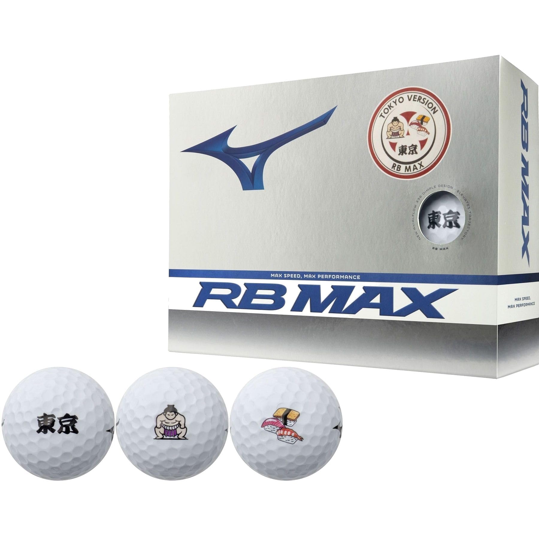 

MIZUNO Golf Ball RB MAX TOKYO Tokyo White 1 Dozen 12 Pieces 5NJBO734