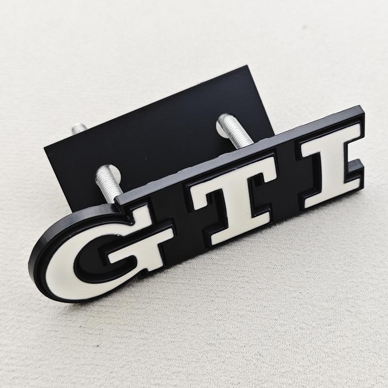 2026 New For VW VOLKSWAGEN 3D Metal Logo GTI Car Front Grille Badge Emblem For Volkswagen Polo Typ 9N3 6R AW Golf 4 5 6 8 MK3 MK