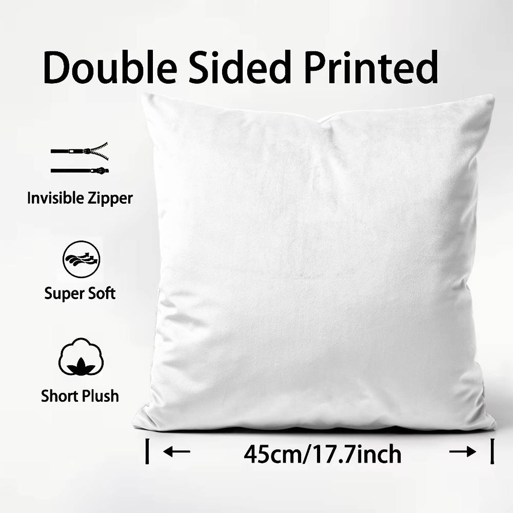 E-Emilio P-Pucci Logo Fashion Pillow Case Anti-dustmite Pillowcase Invisible Zipper Silky Short Plush Sofa Cushion Cover